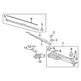 Honda OE - Windshield - Wiper & Washer Components (Wiper Components)