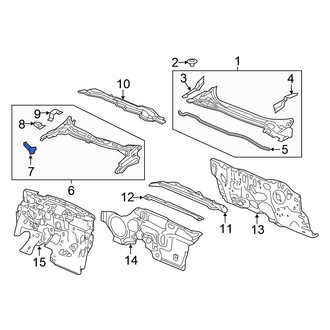 Honda OE - Front Left Fender Bracket