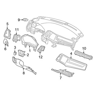 Honda OE - Instrument Panel Components (LX AWD)