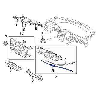 Honda OE - HVAC Heater Control Valve Cable