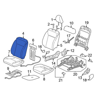 Honda OE - Front Right Seat Back Cushion Cover