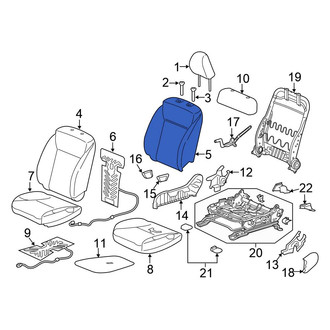 Honda OE - Front Right Seat Back Cushion