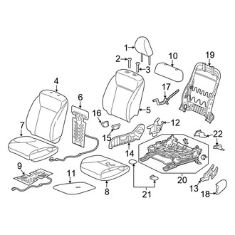 Honda OE - Seats & Tracks - Passenger Seat Components