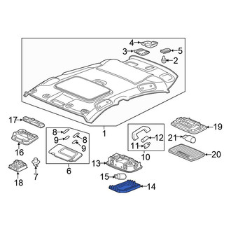 Honda OE - Right Map Light Lens
