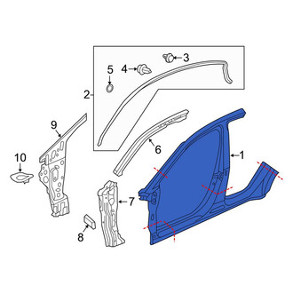 Honda OE - Front Left Uniside