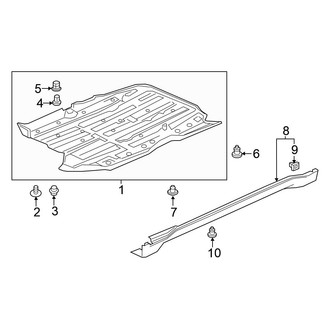Honda OE - Pillars, Rocker & Floor - Exterior Trim