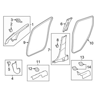 Honda OE - Pillars, Rocker & Floor - Interior Trim