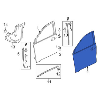 Honda OE - Front Left Outer Door Outer Panel