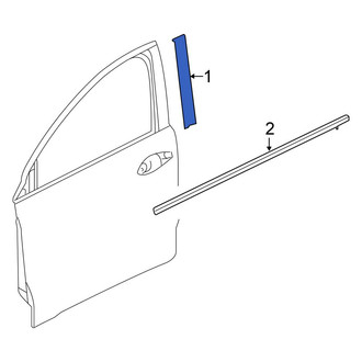 Honda OE - Front Left Black Out Tape