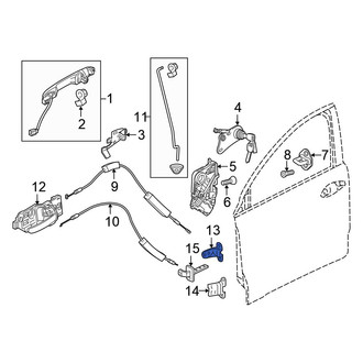 Honda OE - Front Left Upper Door Hinge