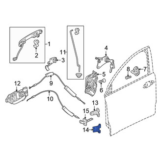 Honda OE - Front Left Lower Door Hinge