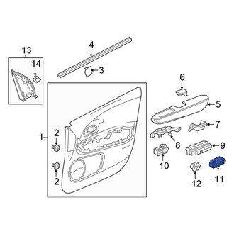 Honda OE - Front Left Door Window Switch