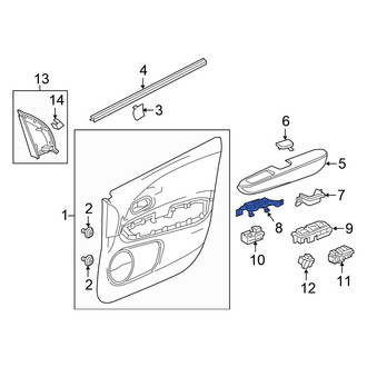Honda OE - Front Right Door Switch Trim Panel
