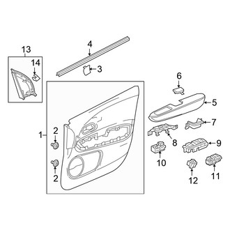 Honda OE - Front Door - Interior Trim