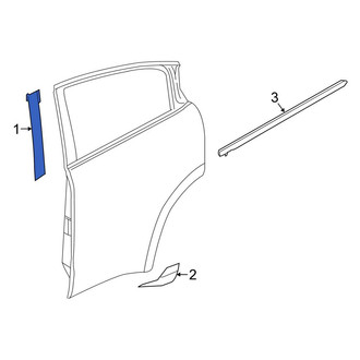 Honda OE - Rear Left Black Out Tape
