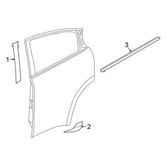 Honda OE - Rear Door - Exterior Trim