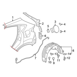 Honda OE - Quarter Panel & Components