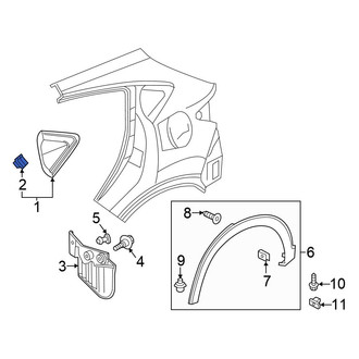 Honda OE - Fender Molding Retainer