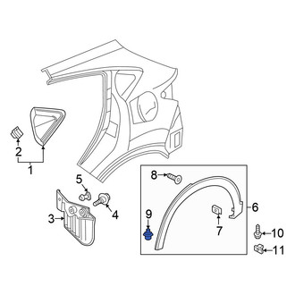 Honda OE - Fender Flare Clip