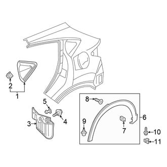 Honda OE - Quarter Panel - Exterior Trim