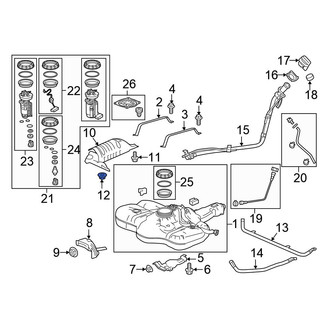 Honda OE - Floor Pan Splash Shield Nut