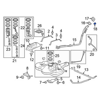 Honda OE - Fuel Tank Cap Clip
