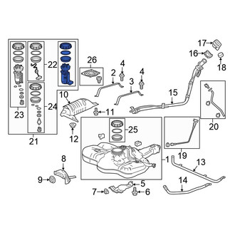 Honda OE - Fuel Pump and Sender Assembly