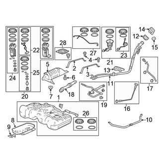 Honda OE - Fuel System Components (AWD)