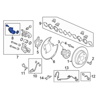 Honda OE - Rear Parking Brake Actuator