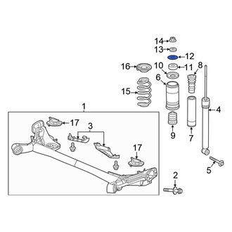 Honda OE - Suspension Shock Absorber Mount Washer