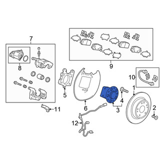 Honda OE - Rear Wheel Bearing and Hub Assembly