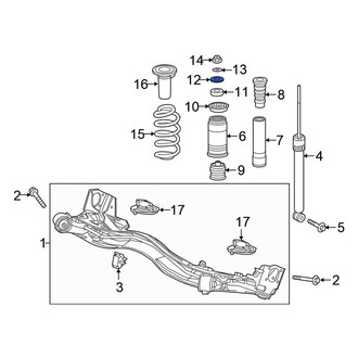 Honda OE - Suspension Shock Absorber Mount Washer
