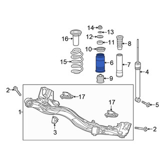 Honda OE - Rear Upper Suspension Shock Absorber Bellows