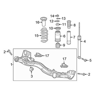Honda OE - Rear Suspension - Suspension Components (AWD)