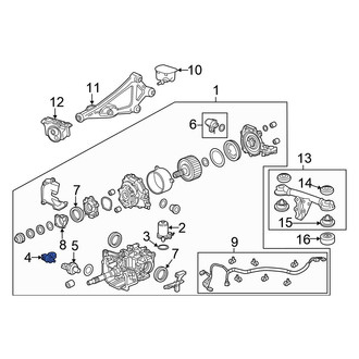 Honda OE - Rear Differential Oil Temperature Sensor
