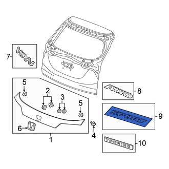 Honda OE - Rear Hatch Emblem