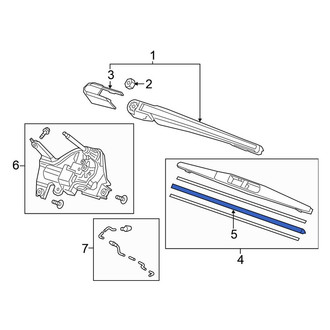 Honda OE - Rear Wiper Blade Refill