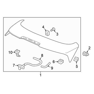 Honda OE - Lift Gate - Spoiler