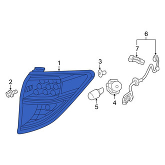 Honda OE - Rear Left Outer Tail Light Assembly