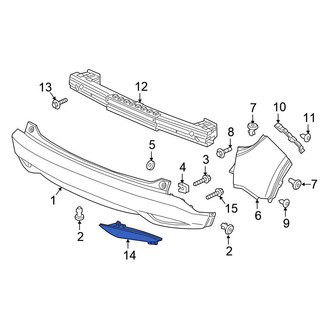 Honda OE - Rear Left Reflector Panel