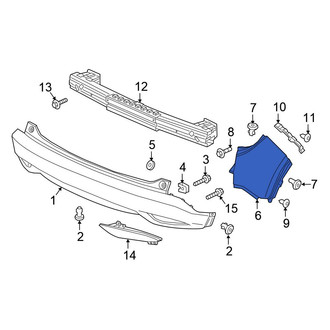 Honda OE - Rear Left Bumper Corner Cover