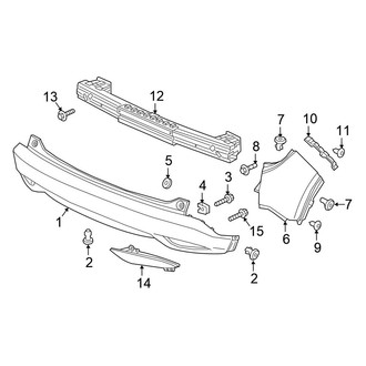 Honda OE - Rear Bumper - Bumper & Components