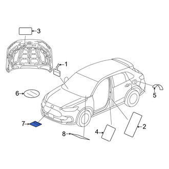 Honda OE - A/C System Information Label