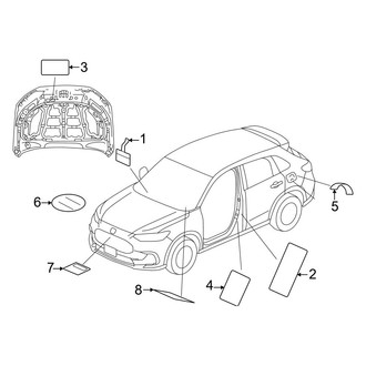 Honda OE - Information Labels - Labels