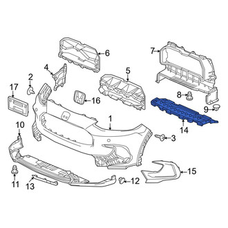 Honda OE - Front Bumper Cover Reinforcement