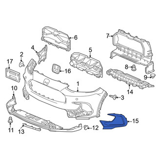 Honda OE - Front Right Bumper Trim