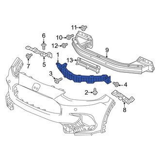 Honda OE - Front Left Bumper Cover Support Rail