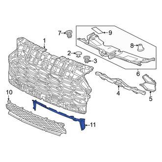 Honda OE - Front Center Radiator Support Air Deflector