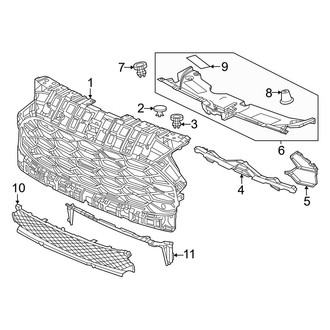 Honda OE - Front Bumper & Grille - Grille & Components (LX)