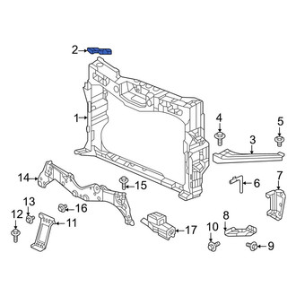 Honda OE - Left Upper Radiator Support Bracket